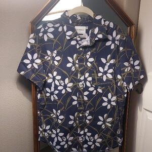 Goodfellow & Co Men's Navy Floral Shirt